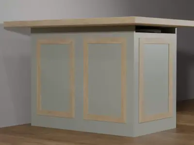 Canyon Kitchen Island by Path Design Free 3D model