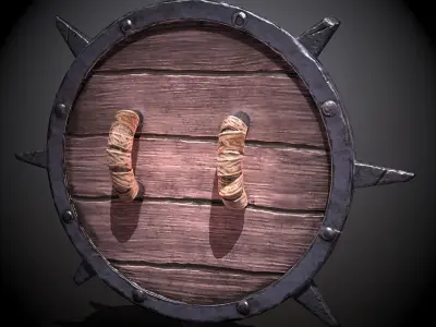 octopus shield Free low-poly 3D model