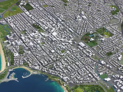 Wollongong Low-poly 3D model