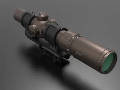 Vortex Razor HD Gen III LPVO Low-poly 3D model