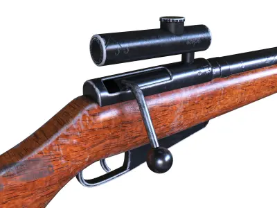 gun vintage 3 3D model