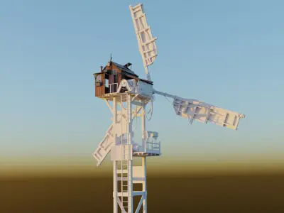 Windmill 3d model Free 3D print model
