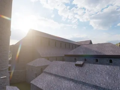 Historical church-Ancient church-Temple 3D model