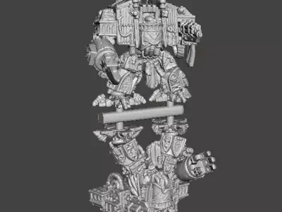 6MM SCALE VENERATED WALKING TOMBS MINIATURE MODELS SCIFI GAMES 3D print model