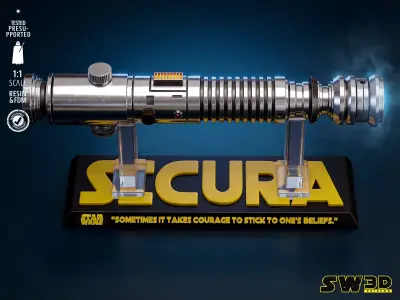  STAR WARS Aayla Secura Ligthsaber 3D print model