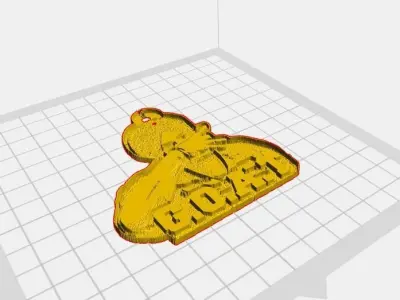 sidhu moose wala keyring 3d print model 3D print model