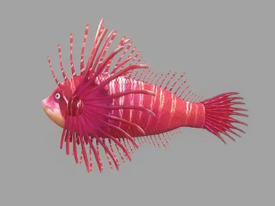 Cartoon Fish 13 Low-poly 3D model