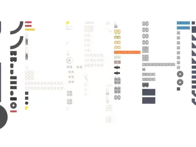 TwindBricks3D - 31160 Aircraft-Race Plane 3D print model