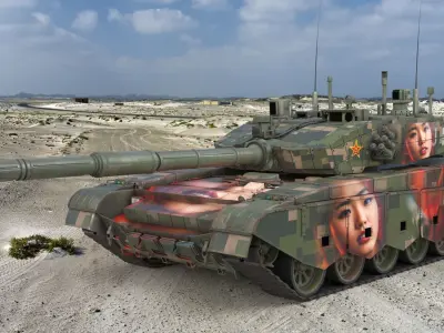 Tank China Type ZTZ 99A MTB Liu Yang 3D model