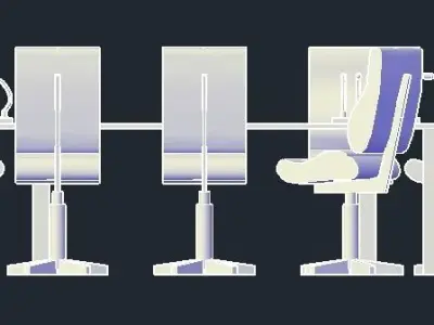 Table of conference 3D model