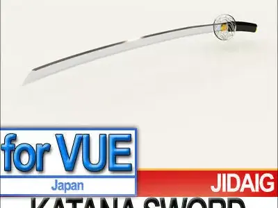 Japanese Katana Sword 3D model