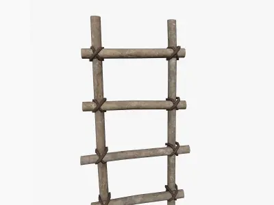Ancient Ladder Low-poly 3D model