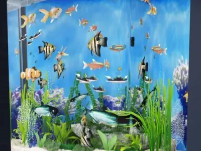 aquarium fish tank 3D model