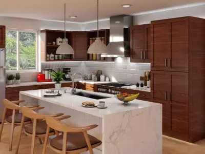 Kitchen Scene  Free 3D model