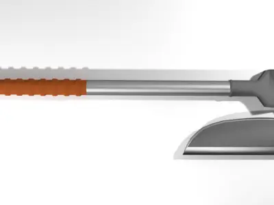 Battle Axe - One Handed Bearded 3D model