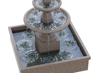 Campania - La Mirande Fountain 3D model