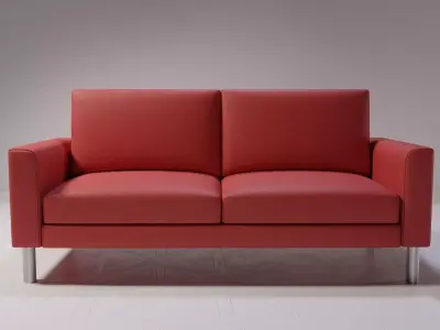 RedSofa leather sofa Free low-poly 3D model