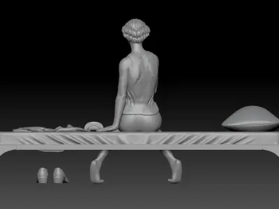 WAKE UP NURSE GIRL 1 3D print model