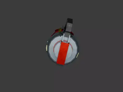 3D model of a Flashbang Grenade Low-poly 3D model