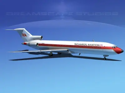 Boeing 727-200 Richards Aviation 3D model