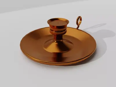 Bronze Candle Stand Free 3D model