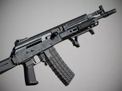 Custom AK - FPS Weapon Asset Low-poly 3D model