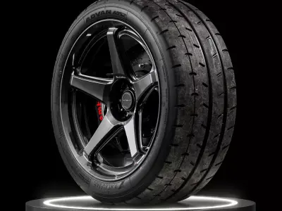 Yokohama Advan A052 245 40 R18 3D model