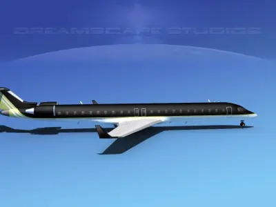 Bombardier CRJ900 Corporate 2 3D model