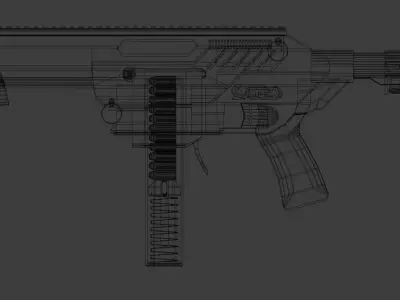 Jet Blaster Ceda Model S Nerf Gun Low-poly 3D model