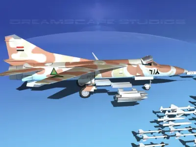 Mig 23 Flogger B V23 Iraq 3D model