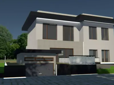 Contemporan house model 3D model