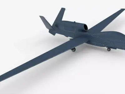 8K Unmanned Aerial Vehicle Drones UDIM textures 3D model