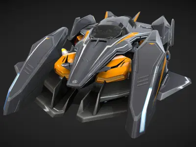 Sirius Race Car 3d Model 3D model