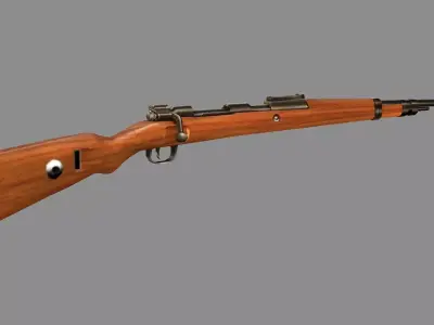 Karabiner 98k Tactical Rifle Low-poly 3D Model Low-poly 3D model