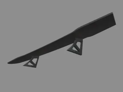 Car Spoiler 015 Low-poly 3D model