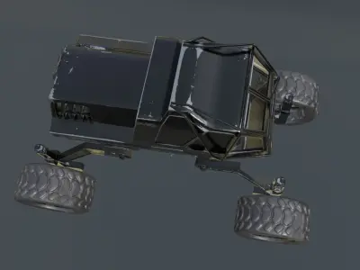 mars rover planet explorer 3D model