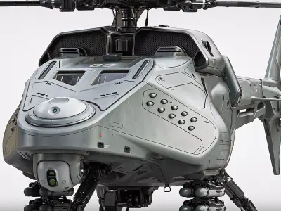 Drone Helicopter 3D model