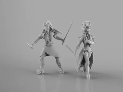 Dark Maidens 3D print model