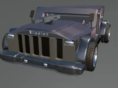 Best Wrangler Jeep 3dgame Low-poly 3D model