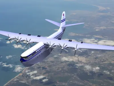 Saro Princess flyingboat 2 3D model