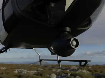 Police Helecopter Free low-poly 3D model