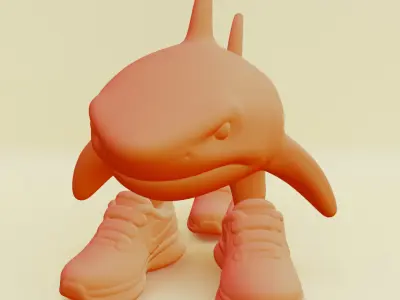 Tralalero Tralala Italian brainrot Printable 3D print model