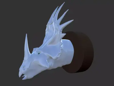 Styracosaurus Dinosaur Trophy 3D model