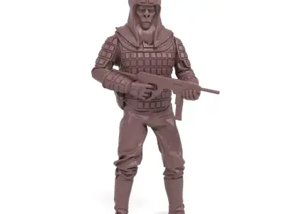 Planet of the Apes soldier 3D print model