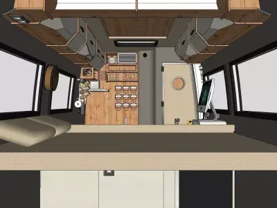 camper caravan ducato 3D model
