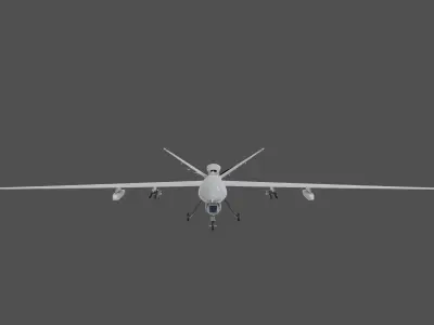 mq-9 reaper Drone Low-poly 3D model