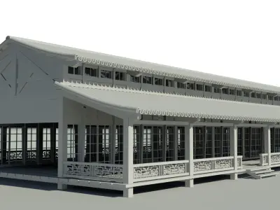 Japanese pavilion 3D model