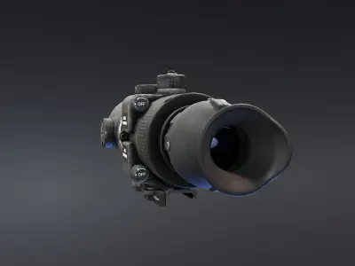 AN PVS4 Night Vision Low-poly 3D model