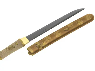 Tanto Short Sword 3D model