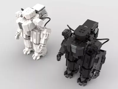 industrial cargo mech 3D model